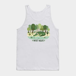 Crocodile Protect Wildlife Tank Top